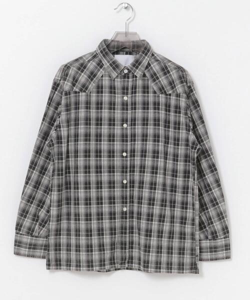 URBAN RESEARCH（アーバンリサーチ）の「URBAN RESEARCH iD　FADE CHECK WESTERN SHIRTS（シャツ/ブラウス・メンズ・ブラック/レッド・MEDIUM/LARGE）」の3枚目の写真