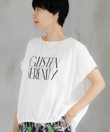 Elura | フロントギャザーロゴT/670094(Tシャツ/カットソー)
