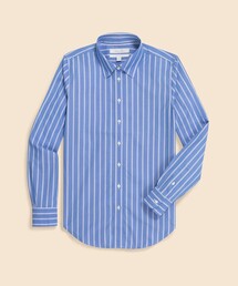 スーピマコットンストレッチ ストライプ ドレスシャツ Classic Fit