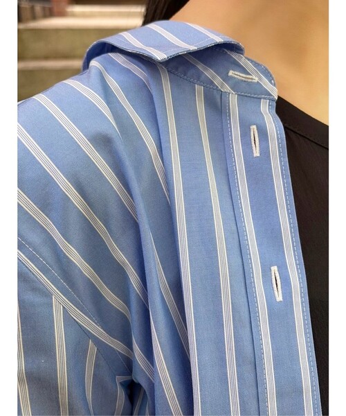 BROOKS BROTHERS(ブルックスブラザーズ)の「スーピマコットンストレッチ ストライプ ドレスシャツ Classic Fit(シャツ/ブラウス・レディース・ブルー・LARGE/X-SMALL/SMALL/MEDIUM)」の3枚目の写真
