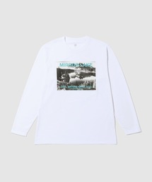 【T-GRAPHICS / ティーグラフィックス】風景フォトプリント クルーネック 長袖Tシャツ