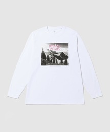 【T-GRAPHICS / ティーグラフィックス】風景フォトプリント クルーネック 長袖Tシャツ