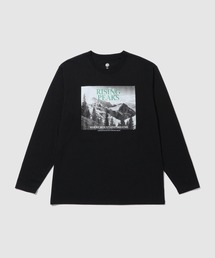 【T-GRAPHICS / ティーグラフィックス】風景フォトプリント クルーネック 長袖Tシャツ