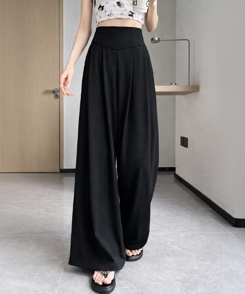 SallyLunn(サリーラン)の「ハイウエスト フレアワイドパンツ(その他パンツ・レディース・ホワイト/グレー/ブラック・MEDIUM/LARGE)」の7枚目の写真