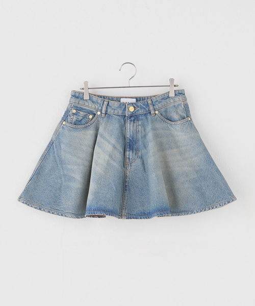 GANNI / ガニー Tint Rigid Denim Mini Skirt（デニムスカート）｜U by
