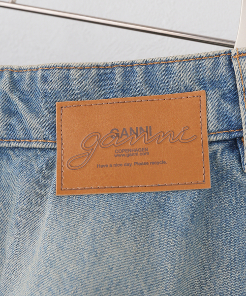 U by SPICK&SPAN(ユーバイスピックアンドスパン)の「GANNI / ガニー Tint Rigid Denim Mini Skirt(デニムスカート・レディース・ブルー・SMALL)」の4枚目の写真
