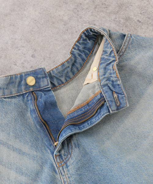 U by SPICK&SPAN(ユーバイスピックアンドスパン)の「GANNI / ガニー Tint Rigid Denim Mini Skirt(デニムスカート・レディース・ブルー・SMALL)」の6枚目の写真