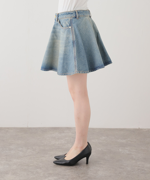 U by SPICK&SPAN(ユーバイスピックアンドスパン)の「GANNI / ガニー Tint Rigid Denim Mini Skirt(デニムスカート・レディース・ブルー・SMALL)」の12枚目の写真