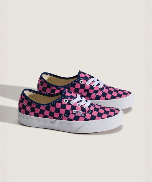 VANS(バンズ)の「オーセンティック / Authentic CHECKERBOARD Deep In VN000EAD1VZ1(スニーカー・メンズ・ピンク・12/11.5/11/10.5/10/9.5/9/8.5/8/7.5/7/6.5/6/5.5/5)」の3枚目の写真
