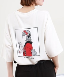RED CAP GIRL ポンチ プリントTシャツ 半袖