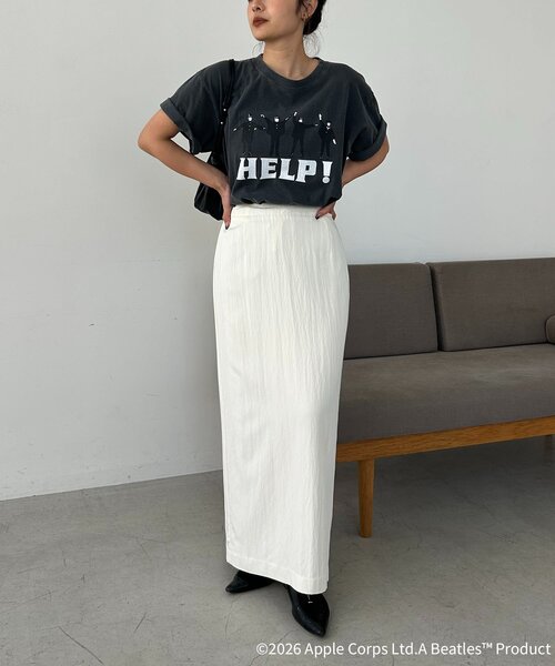 GOOD ROCK SPEED（グッドロックスピード）の「〈GOOD ROCK SPEED〉HELP Tシャツ（Tシャツ/カットソー・レディース・ブラック/ライトグレー・FREE）」の6枚目の写真