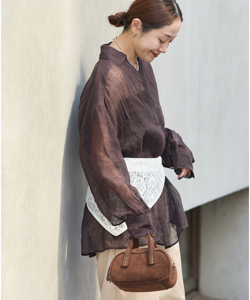 追加》リネンメッシュシャツ（シャツ/ブラウス）｜JOURNAL STANDARD