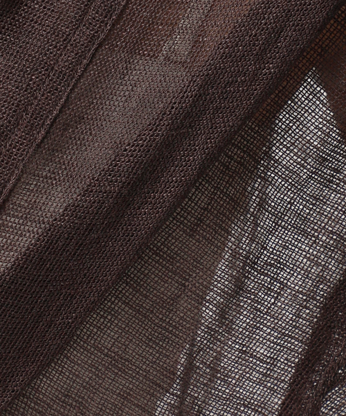 JOURNAL STANDARD(ジャーナルスタンダード)の「《追加》リネンメッシュシャツ(シャツ/ブラウス・レディース・ブラック/ブラウン/ベージュ・FREE)」の6枚目の写真