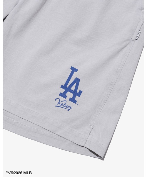 KEBOZ（ケボズ）の「【本日限定受注】KEBOZ × MLB LOS ANGELES DODGERS LOGO WASHED TENJIKU SHORTS（その他パンツ・メンズ・ホワイト・2XL/XL/L/M/S）」の2枚目の写真
