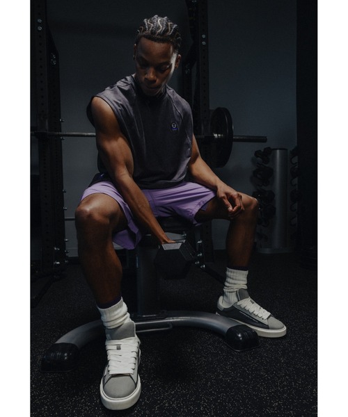 AAPE BY A BATHING APE（エーエイプバイアベイシングエイプ）の「AAPE UNION SPORT "GYM" Athletic Shorts in Teflon Coating（その他パンツ・メンズ・ライトパープル/グレー系その他2・SMALL/LARGE/X-LARGE/MEDIUM）」の12枚目の写真