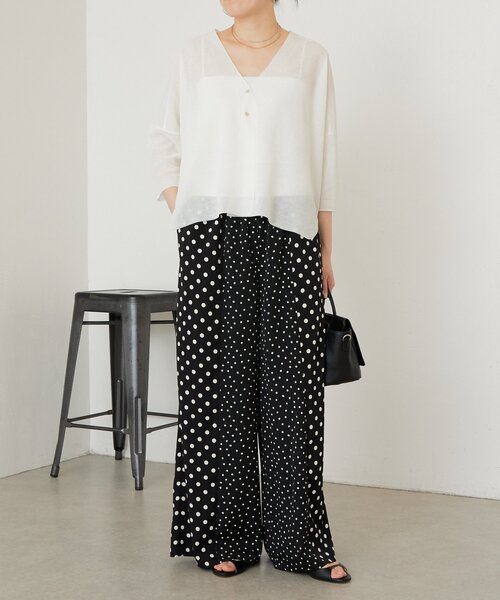 LIVETART（リヴェタート）の「シアーサラッとカーディガン（カーディガン/ボレロ・レディース・ホワイト/ネイビー/ダークグレー・FREE）」の22枚目の写真