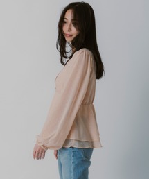 AJUGA.（アジュガ）の「シアードットフリルブラウス（シャツ/ブラウス）」