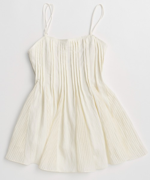 MAISON SPECIAL(メゾンスペシャル)の「【PRE-ORDER】Knife Pleat Mini Dress/ナイフプリーツミニワンピース(シャツ/ブラウス・レディース・ブラック/アイボリー・FREE)」の15枚目の写真