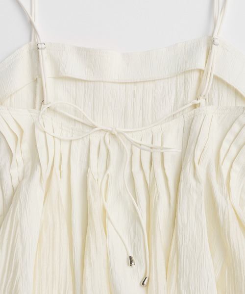MAISON SPECIAL(メゾンスペシャル)の「【PRE-ORDER】Knife Pleat Mini Dress/ナイフプリーツミニワンピース(シャツ/ブラウス・レディース・ブラック/アイボリー・FREE)」の20枚目の写真