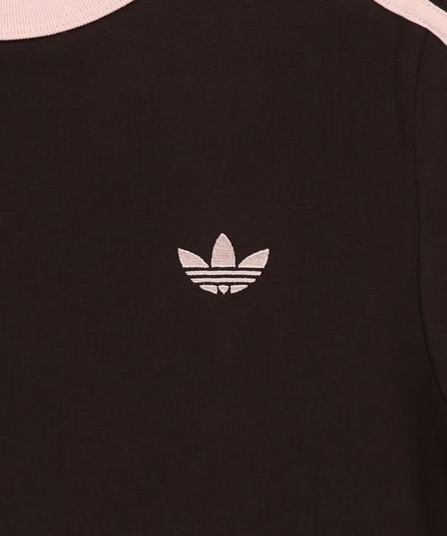 adidas(アディダス)の「【adidas/アディダス】スリーストライプス半袖ピタTシャツ/スリム(Tシャツ/カットソー・レディース・ブラウン/サックスブルー・M)」の8枚目の写真