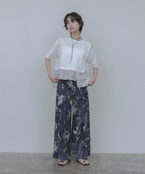 バードボタニカルプリントリラックスパンツ Eimee Law│Eimee Law