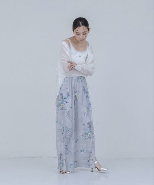 バードボタニカルプリントリラックスパンツ Eimee Law│Eimee Law