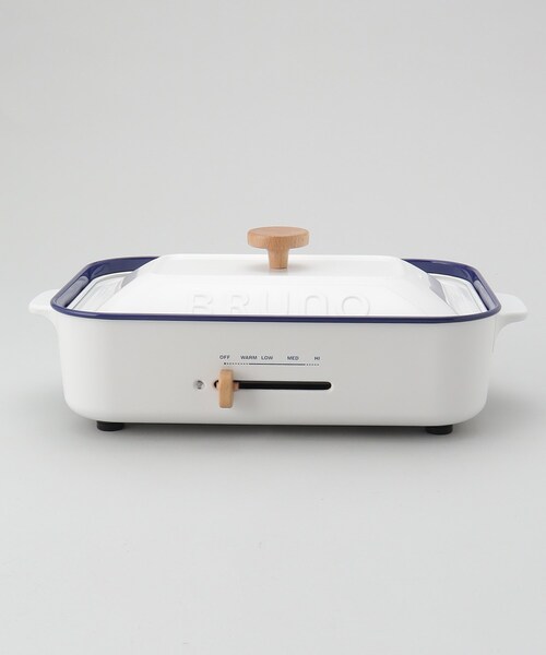 212 KITCHEN STORE(トゥワントゥキッチンストア)の「コンパクトホットプレート ホーローホワイト <BRUNO ブルーノ>(キッチン家電・レディース・その他・00)」の3枚目の写真