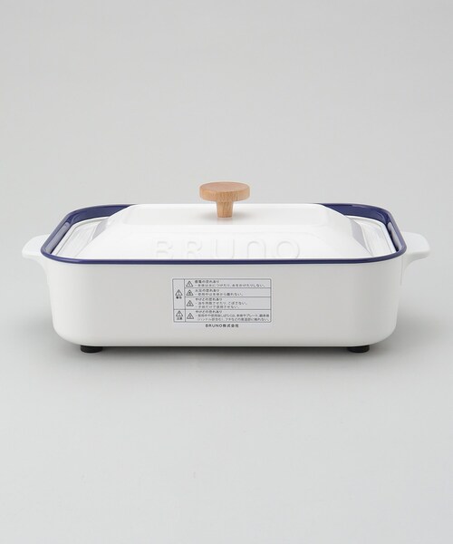 212 KITCHEN STORE(トゥワントゥキッチンストア)の「コンパクトホットプレート ホーローホワイト <BRUNO ブルーノ>(キッチン家電・レディース・その他・00)」の5枚目の写真