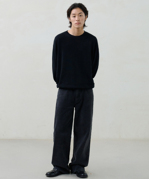 NOUN(ノウン)の「straight cotton pants (black)(その他パンツ・メンズ・その他・0/1/2)」の6枚目の写真