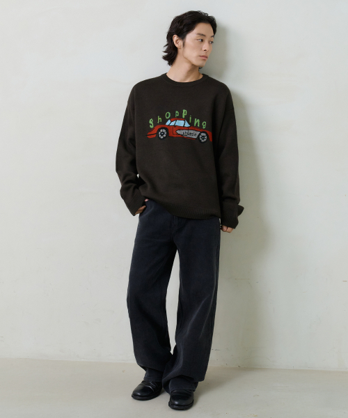 NOUN(ノウン)の「straight cotton pants (black)(その他パンツ・メンズ・その他・0/1/2)」の4枚目の写真