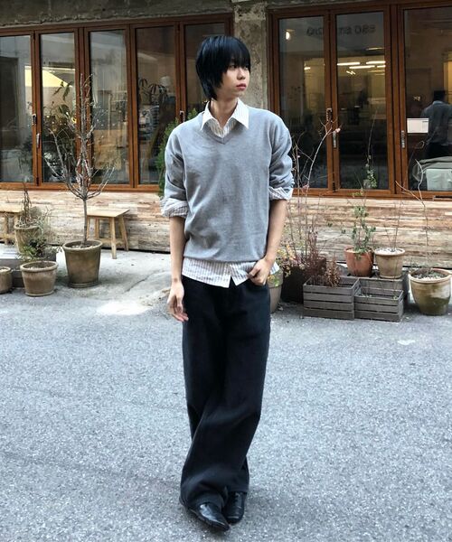 NOUN(ノウン)の「straight cotton pants (black)(その他パンツ・メンズ・その他・0/1/2)」の3枚目の写真