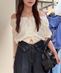 moussy マウジー 半袖トップス moussy】マウジー 半袖 トップス ピンク シフォン 無地 ユーズド
