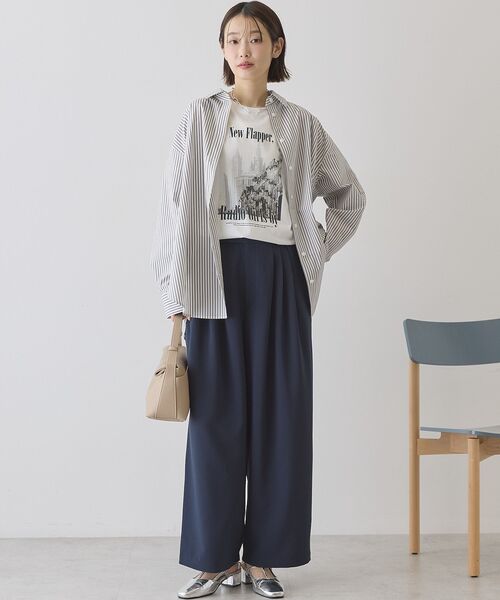 AMERICAN HOLIC（アメリカンホリック）の「フォトプリント半袖Tシャツ（Tシャツ/カットソー・レディース・オフホワイト/チャコールグレー/ホワイト系その他・M/L）」の10枚目の写真