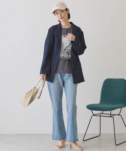 AMERICAN HOLIC（アメリカンホリック）の「フォトプリント半袖Tシャツ（Tシャツ/カットソー・レディース・オフホワイト/チャコールグレー/ホワイト系その他・M/L）」の13枚目の写真