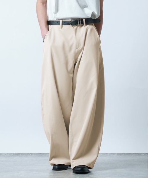 RAGEBLUE（レイジブルー）の「Super Curve Seam Barrel Pants/スーパーカーブシームツイルバレルパンツ（スラックス・メンズ・ブラック/ホワイト・SMALL/LARGE/MEDIUM）」の3枚目の写真