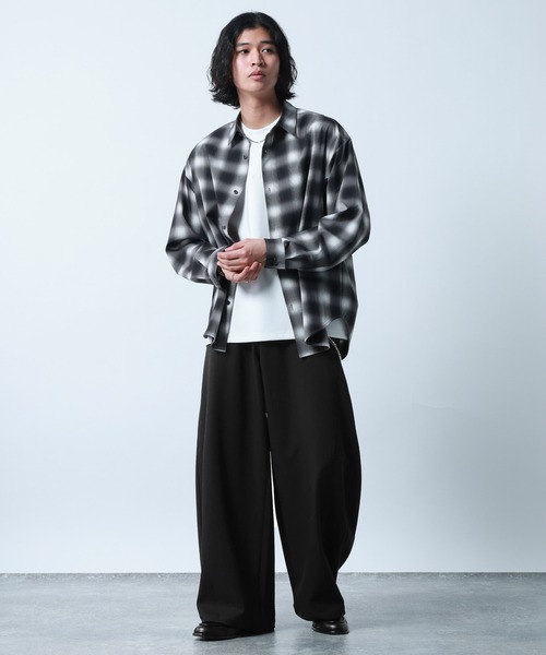 RAGEBLUE（レイジブルー）の「Super Curve Seam Barrel Pants/スーパーカーブシームツイルバレルパンツ（スラックス・メンズ・ブラック/ホワイト・SMALL/LARGE/MEDIUM）」の22枚目の写真