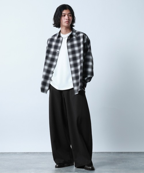 RAGEBLUE（レイジブルー）の「Super Curve Seam Barrel Pants/スーパーカーブシームツイルバレルパンツ（スラックス・メンズ・ブラック/ホワイト・SMALL/LARGE/MEDIUM）」の20枚目の写真