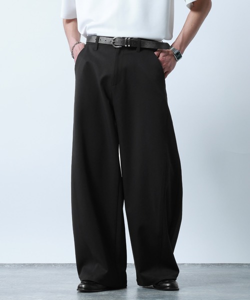 RAGEBLUE（レイジブルー）の「Super Curve Seam Barrel Pants/スーパーカーブシームツイルバレルパンツ（スラックス・メンズ・ブラック/ホワイト・SMALL/LARGE/MEDIUM）」の17枚目の写真