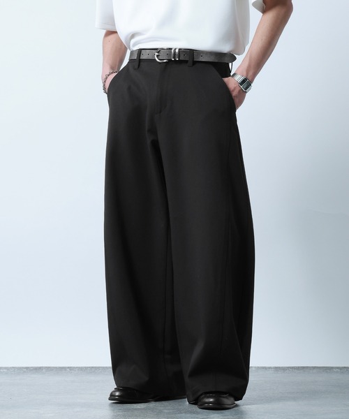 RAGEBLUE（レイジブルー）の「Super Curve Seam Barrel Pants/スーパーカーブシームツイルバレルパンツ（スラックス・メンズ・ブラック/ホワイト・SMALL/LARGE/MEDIUM）」の19枚目の写真