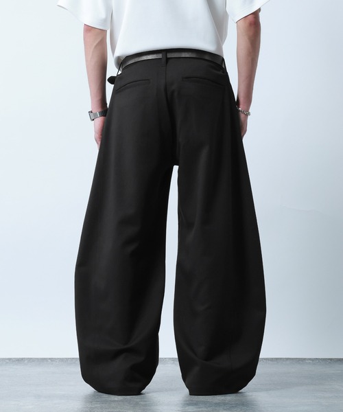 RAGEBLUE（レイジブルー）の「Super Curve Seam Barrel Pants/スーパーカーブシームツイルバレルパンツ（スラックス・メンズ・ブラック/ホワイト・SMALL/LARGE/MEDIUM）」の16枚目の写真