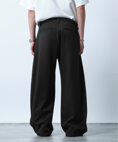 RAGEBLUE（レイジブルー）の「Super Curve Seam Barrel Pants/スーパーカーブシームツイルバレルパンツ（スラックス・メンズ・ブラック/ホワイト・SMALL/LARGE/MEDIUM）」の14枚目の写真