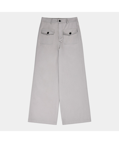 PIGMENT(ピグメント)の「ボタンポイントパンツ (KYPT2512196)(その他パンツ・レディース・ネイビー/グレー/クリーム・SMALL/MEDIUM)」の1枚目の写真