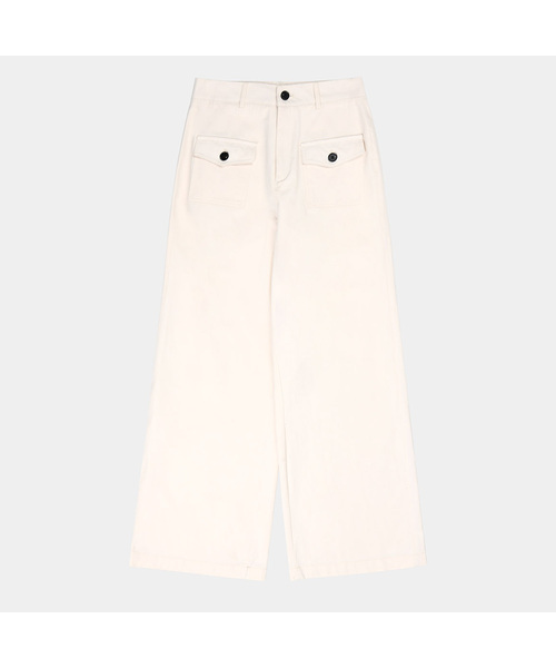 PIGMENT(ピグメント)の「ボタンポイントパンツ (KYPT2512196)(その他パンツ・レディース・ネイビー/グレー/クリーム・SMALL/MEDIUM)」の2枚目の写真