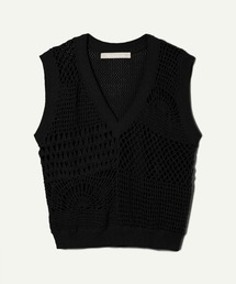 ラインヴァンド　ベスト leinwande（ラインヴァンド） ベスト ジレ Braids＆Frill Top