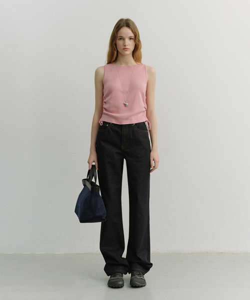 DUNST(ダンスト)の「LAYERING KNIT TOP_UDSW6A202_PINK(ニット/セーター・レディース・PINK・SMALL/MEDIUM/LARGE)」の1枚目の写真