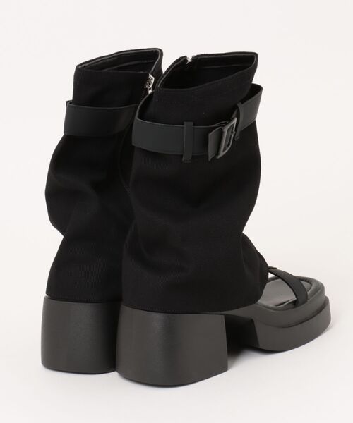 WESTSEA(ウエストシー)の「オープントゥ 厚底 サマーブーツサンダル(サンダル・レディース・ベージュ/ブラック・S/M/L/XL)」の11枚目の写真