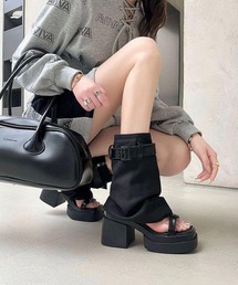 WESTSEA（ウエストシー）の「オープントゥ 厚底 サマーブーツサンダル（サンダル）」