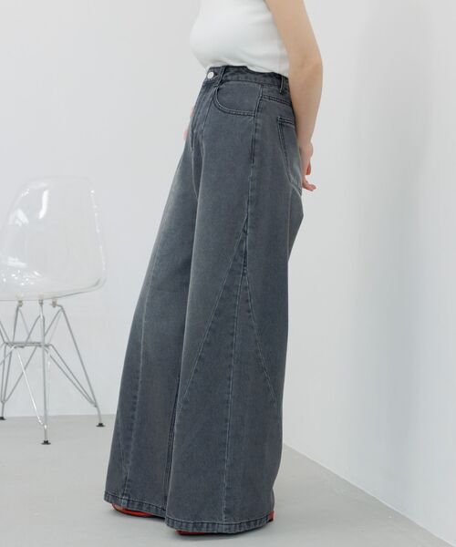 RETRO GIRL(レトロガール)の「メニーラインデニムパンツ(デニムパンツ・レディース・ライトブルー/ブラック・LARGE/MEDIUM)」の18枚目の写真