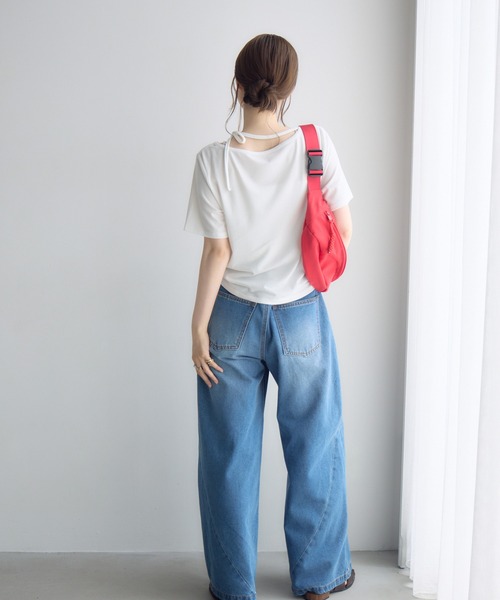 RETRO GIRL(レトロガール)の「メニーラインデニムパンツ(デニムパンツ・レディース・ライトブルー/ブラック・LARGE/MEDIUM)」の6枚目の写真