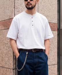 CalCru（カルクルー）の「【UT207】【Cal Cru/カルクルー】3BUTTON 7.2oz HENLEY T-SHIRTS（Tシャツ/カットソー）」